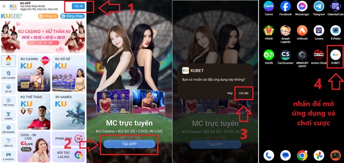Tải KU11 net Hướng dẫn 4 bước tải KU11 net về điện thoại Android
